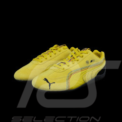 BMW Schuhe M3 Speedcat + Schlüsselanhänger + Sammlerbox Puma Leder / Carbon-Optik Phönixgelbe 309309-02 - unisex
