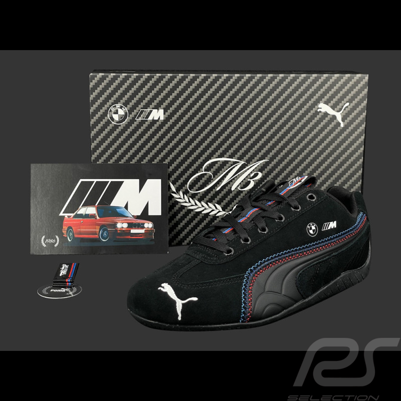 BMW shoes M3 Speedcat + Keyring + Collector's Box Puma Leather / Carbon-effect Black 309309-01 - unisex