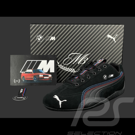 BMW shoes M3 Speedcat + Keyring + Collector's Box Puma Leather / Carbon-effect Black 309309-01 - unisex
