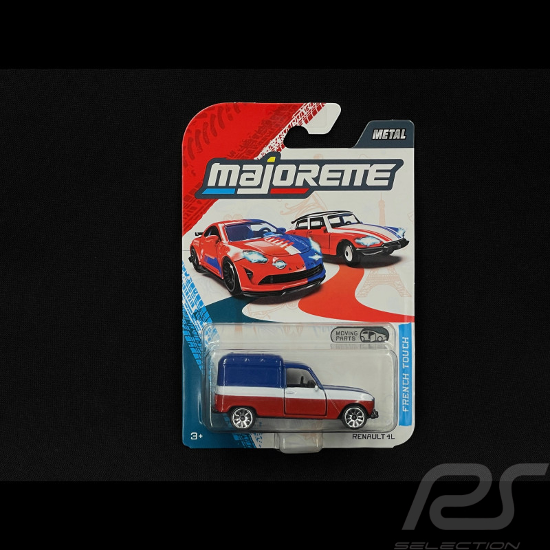 Renault 4L French Touch Bleu / Blanc / Rouge 1/64 Majorette 8502100004