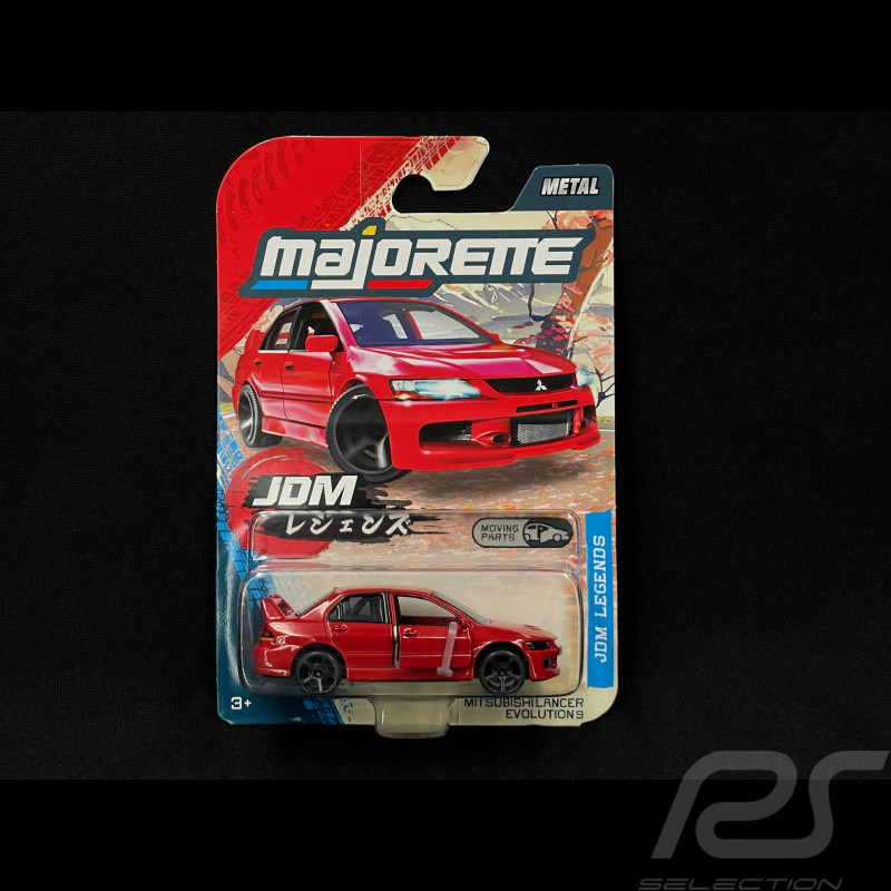 Mitsubishi Lancer Evolution 9 JDM Legends Rouge 1/64 Majorette 8502100000