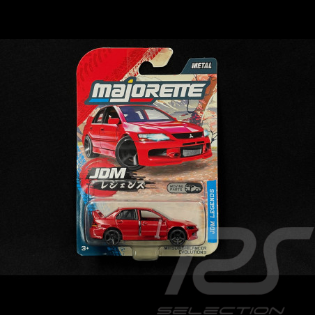 Mitsubishi Lancer Evolution 9 JDM Legends Red 1/64 Majorette 8502100000