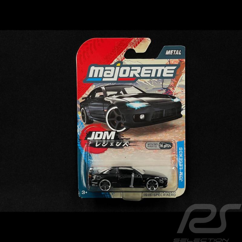 Nissan Silvia S15 Spec-R Aero JDM Legends Black 1/64 Majorette 8502100000