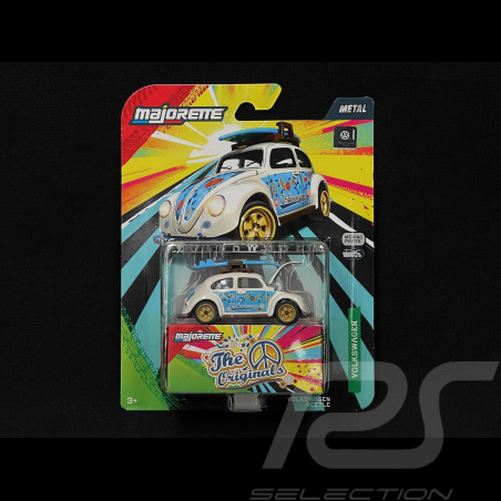 Volkswagen Coccinelle The Originals Bleu / Blanc 1/59 Majorette 8504101000