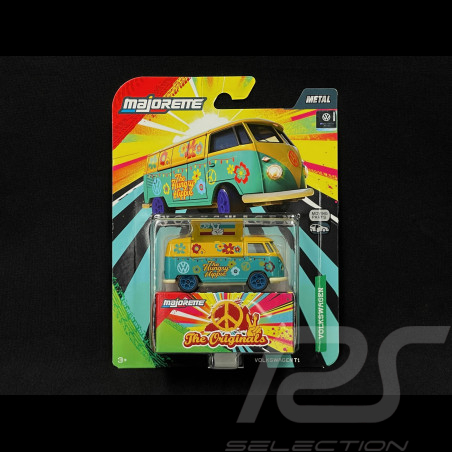 Volkswagen Combi Transporter T1 Bus The Originals Bleu / Jaune 1/59 Majorette 8504101000