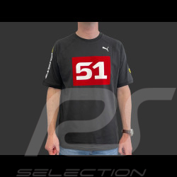 Ferrari T-Shirt 499P n° 51 Hypercar Puma Schwarz / Rot 637929-01 - unisex