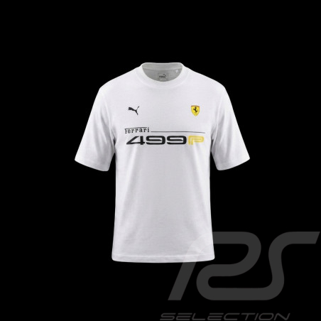 Ferrari T-Shirt 499P Hypercar Puma Weiß 637928-04 - unisex
