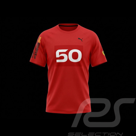 Ferrari T-shirt 499P n° 50 Hypercar Puma Red / White 637929-02 - unisex