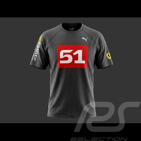Ferrari T-shirt 499P n° 51 Hypercar Puma Black / Red 637929-01 - unisex
