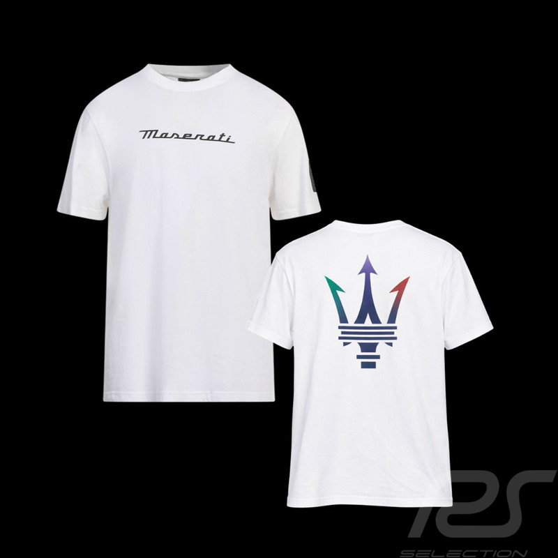 Maserati T-Shirt North Sails Trident Logo White - Unisex