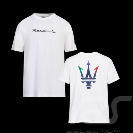 Maserati T-Shirt North Sails Trident Logo Weiß - Unisex