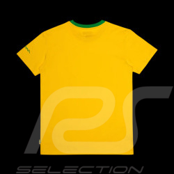 T-shirt Ayrton Senna F1 Vainqueur Brésil Jaune / Vert ASLE01016-YLW - mixte