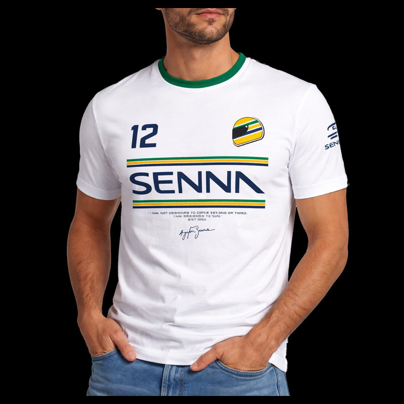 2024 Ayrton Senna F1 Men's Logo T-Shirt | T-shirts  Mens