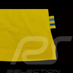 T-shirt Ayrton Senna F1 Vainqueur Brésil Jaune / Vert ASLE01016-YLW - mixte