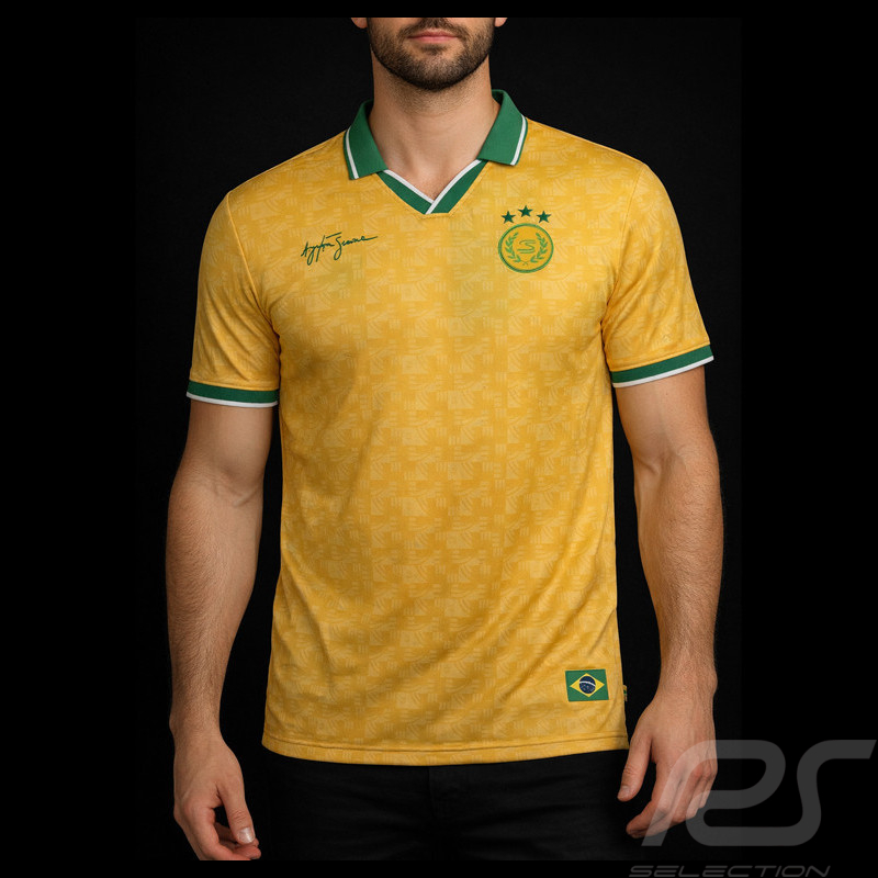 Ayrton Senna T-shirt F1 1994 Yellow ASLE06001-YLW - unisex