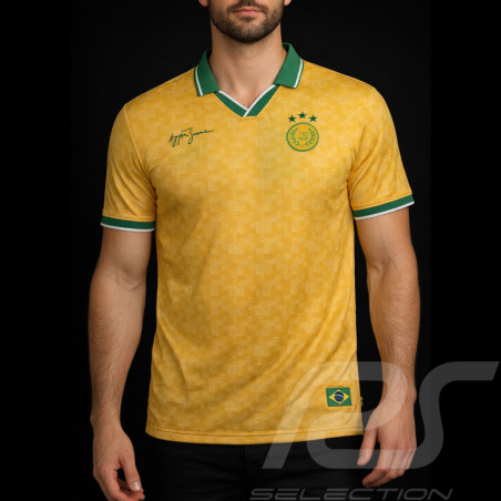 Ayrton Senna T-shirt F1 1994 Yellow ASLE06001-YLW - unisex