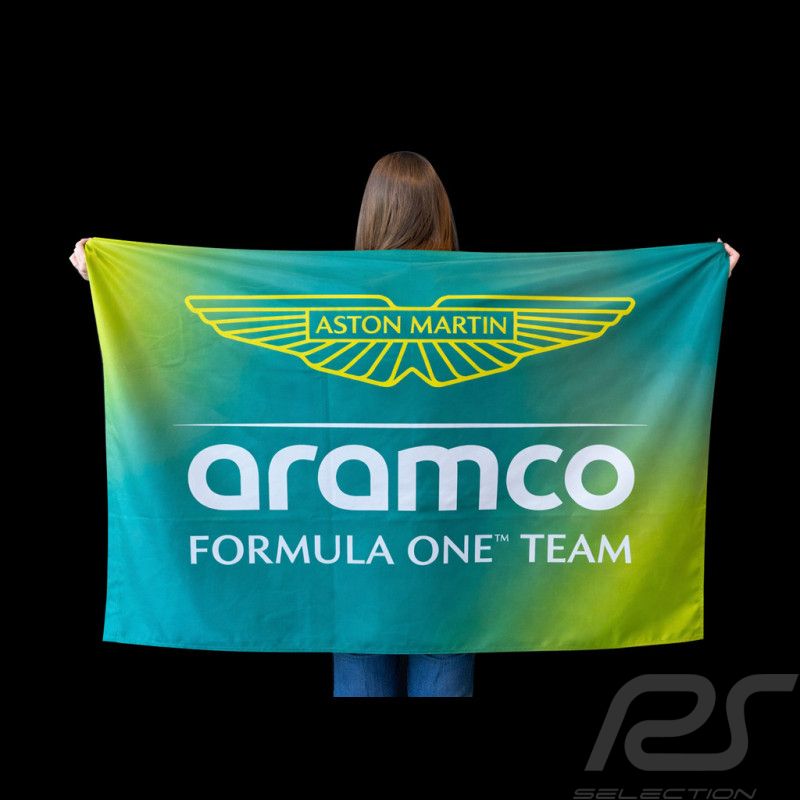 Aston Martin Flag XL F1 Team Alonso / Stroll Green 140 x 100 cm 701238100-001
