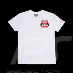 T-shirt Ayrton Senna F1 Champion du Monde Blanc ASRC01004-WHT - mixte
