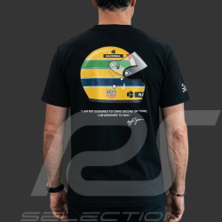 T-shirt Ayrton Senna X Tag Heuer F1 Noir ASTH01005-BLK - mixte