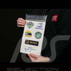 Set de 6 Autocollants Ayrton Senna ASLE11913-NVY