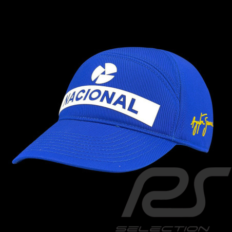 Ayrton Senna Hat F1 National Blue ASLE10904-BLU - unisex
