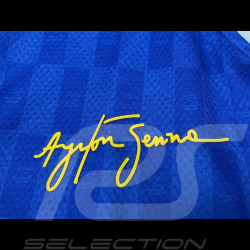 T-shirt Ayrton Senna F1 Triple Champion du Monde Bleu ASLE06001-BLU - mixte