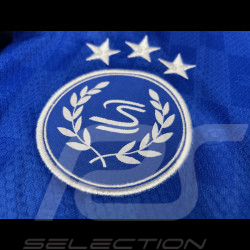 Ayrton Senna T-shirt F1 Three-time World Champion Blue ASLE06001-BLU - unisex