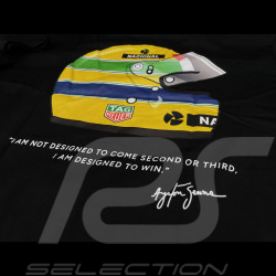 T-shirt Ayrton Senna X Tag Heuer F1 Noir ASTH01005-BLK - mixte