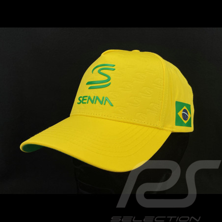 Casquette Ayrton Senna F1 Jaune ASLE10901-YLW - mixte