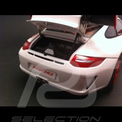 Porsche 997 GT3 RS 3.8 blanche / rouge 1/18 Autoart 78143