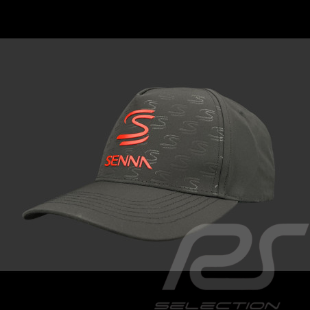 Casquette Ayrton Senna F1 Noir ASLE10901-BLK - mixte
