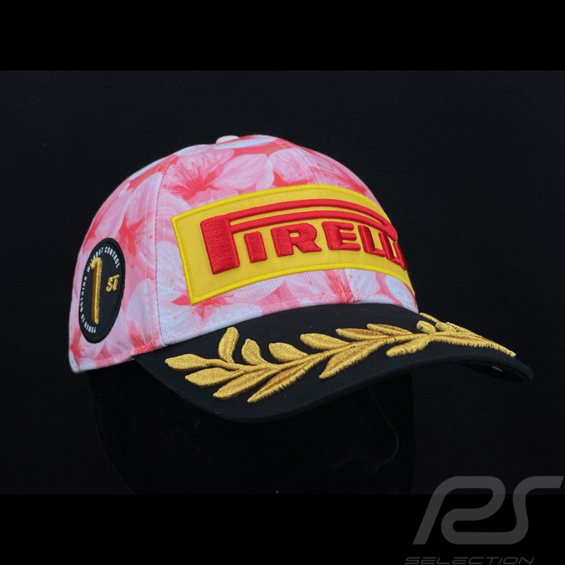 Pirelli Cap F1 Podium Japan GP 2026 Bestickte Schwarz / Rot 0114 - unisex