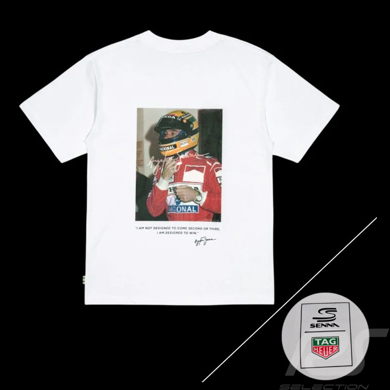 Tag Heuer x Ayrton Senna T-shirt F1 White ASTH01004-WHT - unisex