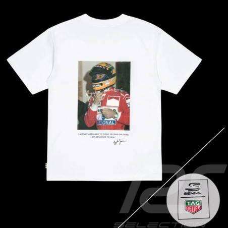 Tag Heuer x Ayrton Senna T-Shirt F1 Weiß ASTH01004-WHT - unisex