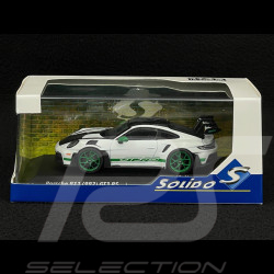 Porsche 911 GT3 RS Typ 992 2023 Tribute To 1972 Carrera RS Weissach Package Weiß / Grüne Streifen 1/43 Solido S4314801