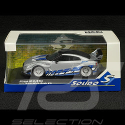 Nissan GT-R R35 Liberty Walk Silhouette 2020 Argent / Bleu 1/43 Solido S4311211