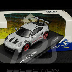 Porsche 911 GT3 RS Type 992 2023 Gris Glacé Métallisé / Rouge Pyro 1/43 Solido S4314802