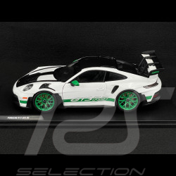 Porsche 911 GT3 RS Type 992 2024 Tribute To 1972 Carrera RS Pack Weissach Blanc / Bandes Vertes 1/18 Solido S1812107