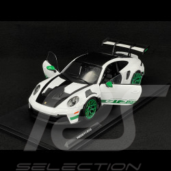 Porsche 911 GT3 RS Type 992 2024 Tribute To 1972 Carrera RS Weissach Package White / Green Stripes 1/18 Solido S1812107