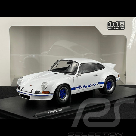 Porsche 911 RSR 2.8 1973 White / Blue Stripes 1/18 Solido S1801119