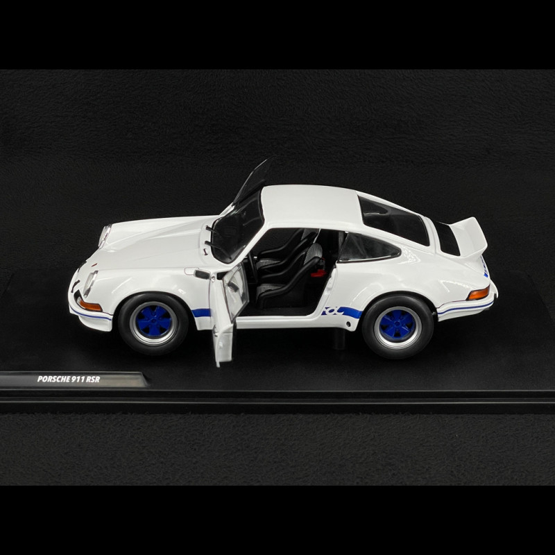 Porsche 911 RSR 2.8 1973 White / Blue Stripes 1/18 Solido S1801119