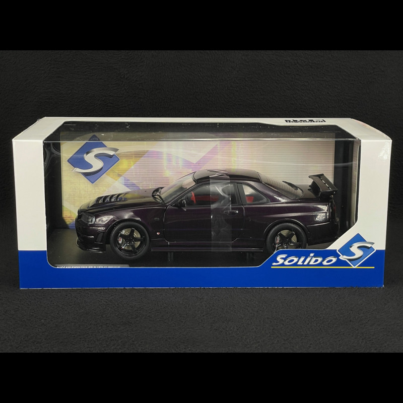 Nissan Skyline GT-R R34 Z-Tune 1999 Midnight Purple 1/18 Solido