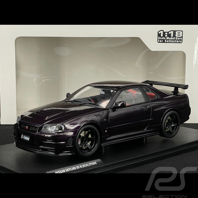 Nissan Skyline GT-R R34 Z-Tune 1999 Midnight Purple 1/18 Solido S1804311