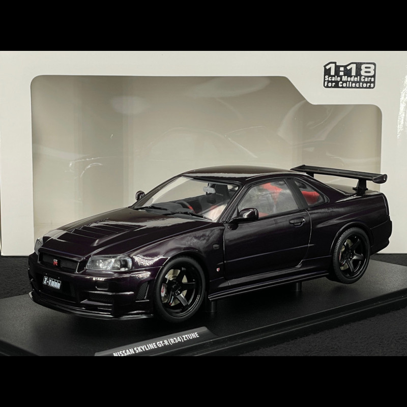 Nissan Skyline GT-R R34 Z-Tune 1999 Midnight Purple 1/18 Solido