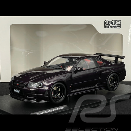 Nissan Skyline GT-R R34 Z-Tune 1999 Midnight Purple 1/18 Solido S1804311