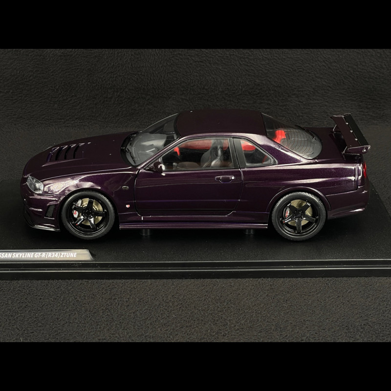 Nissan Skyline GT-R R34 Z-Tune 1999 Midnight Purple 1/18 Solido