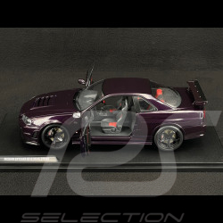 Nissan Skyline GT-R R34 Z-Tune 1999 Midnight Purple 1/18 Solido S1804311