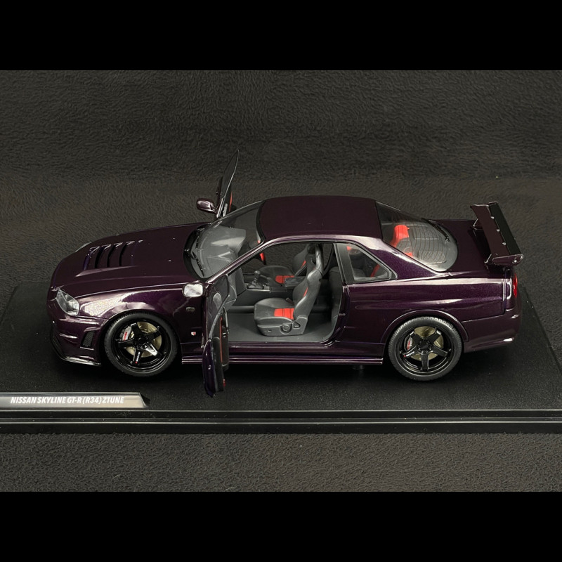 Nissan Skyline GT-R R34 Z-Tune 1999 Midnight Purple 1/18 Solido