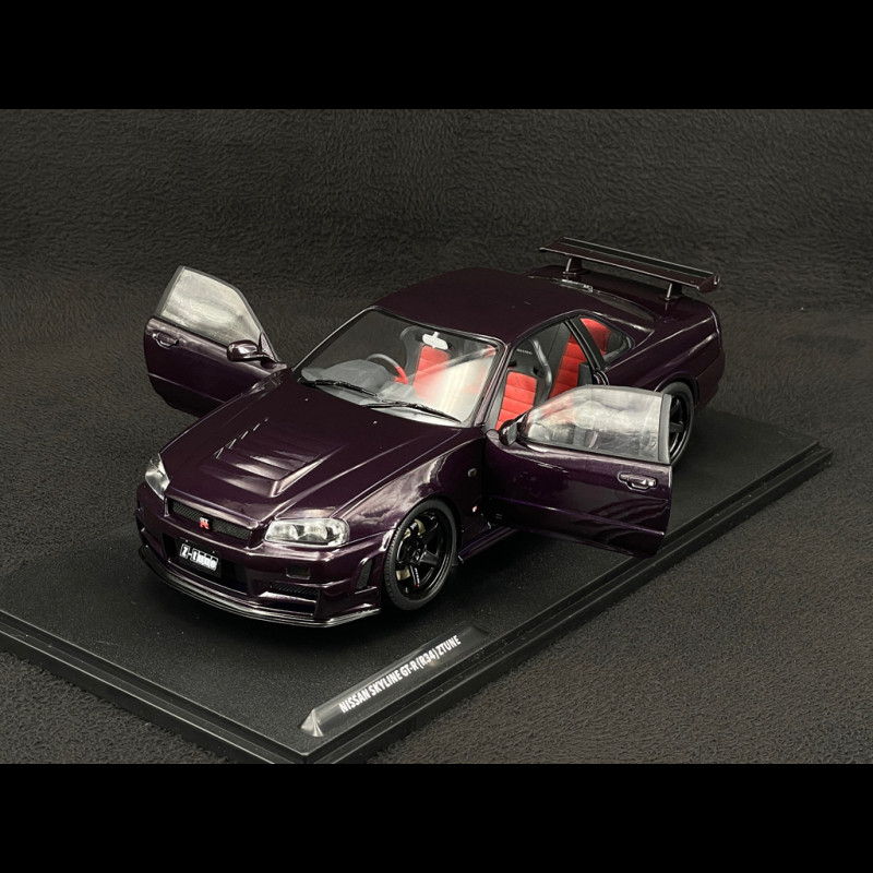 Nissan Skyline GT-R R34 Z-Tune 1999 Midnight Purple 1/18 Solido