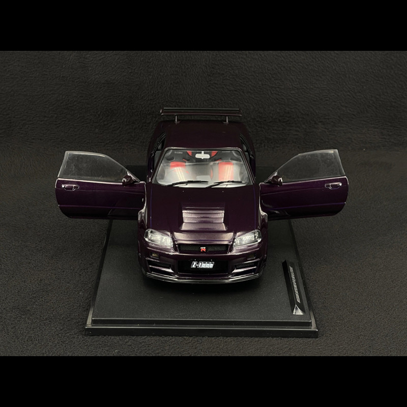 Nissan Skyline GT-R R34 Z-Tune 1999 Midnight Purple 1/18 Solido